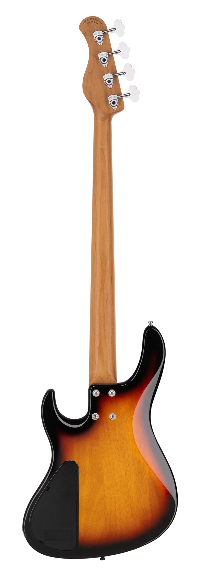 MetroExpress 24-Fret Modern Bass, 4 Fretless - Tobacco Sunburst Transparent High Polish